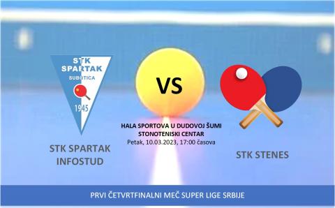 Stonoteniseri Stenesa slavili protiv Spartaka