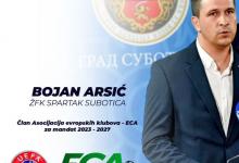 Bojan Arsić iz ŽFK „Spartak“ izabran za člana Skupštine Asocijacije evropskih klubova