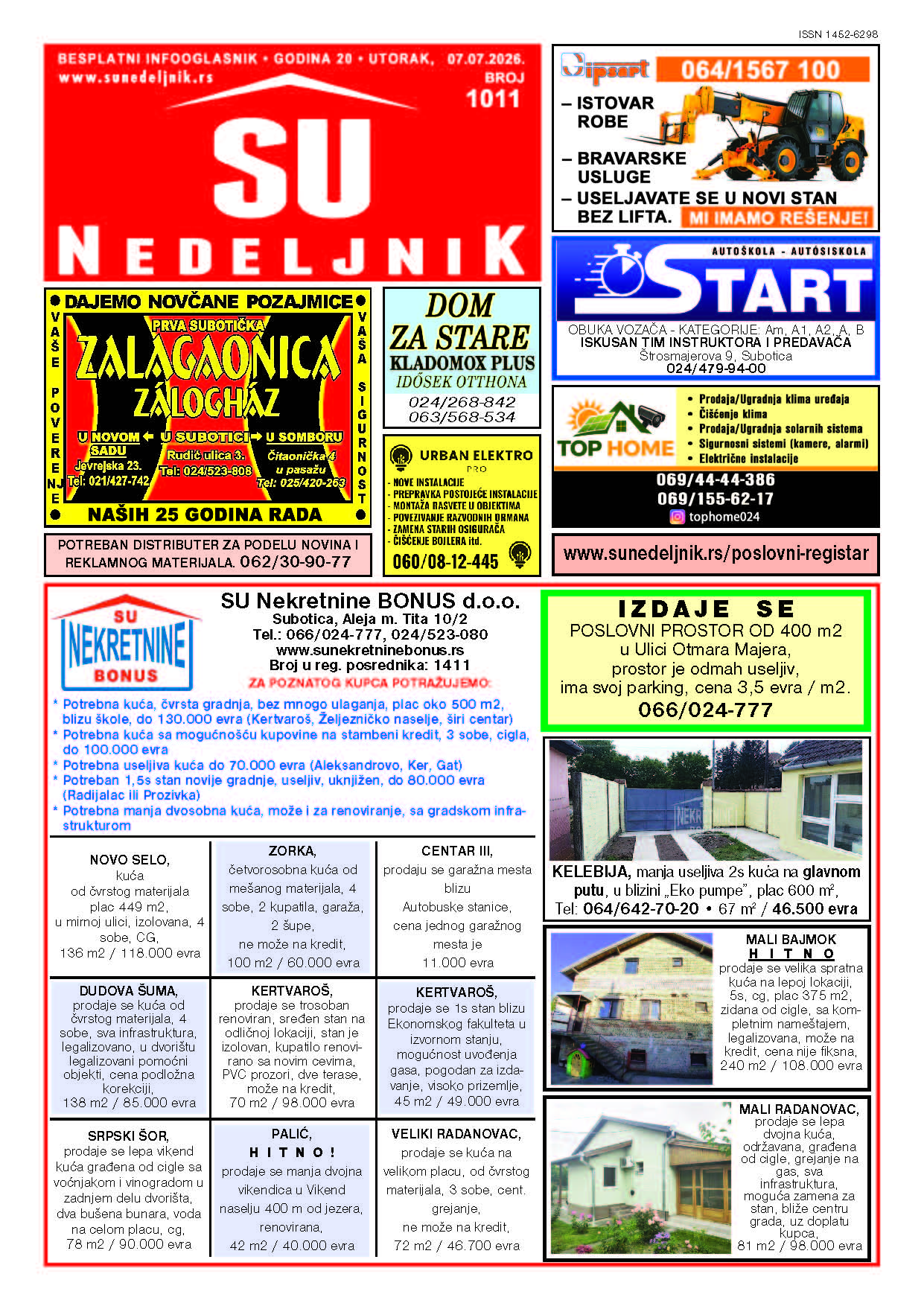 Su Nedeljnik 1011. broj
