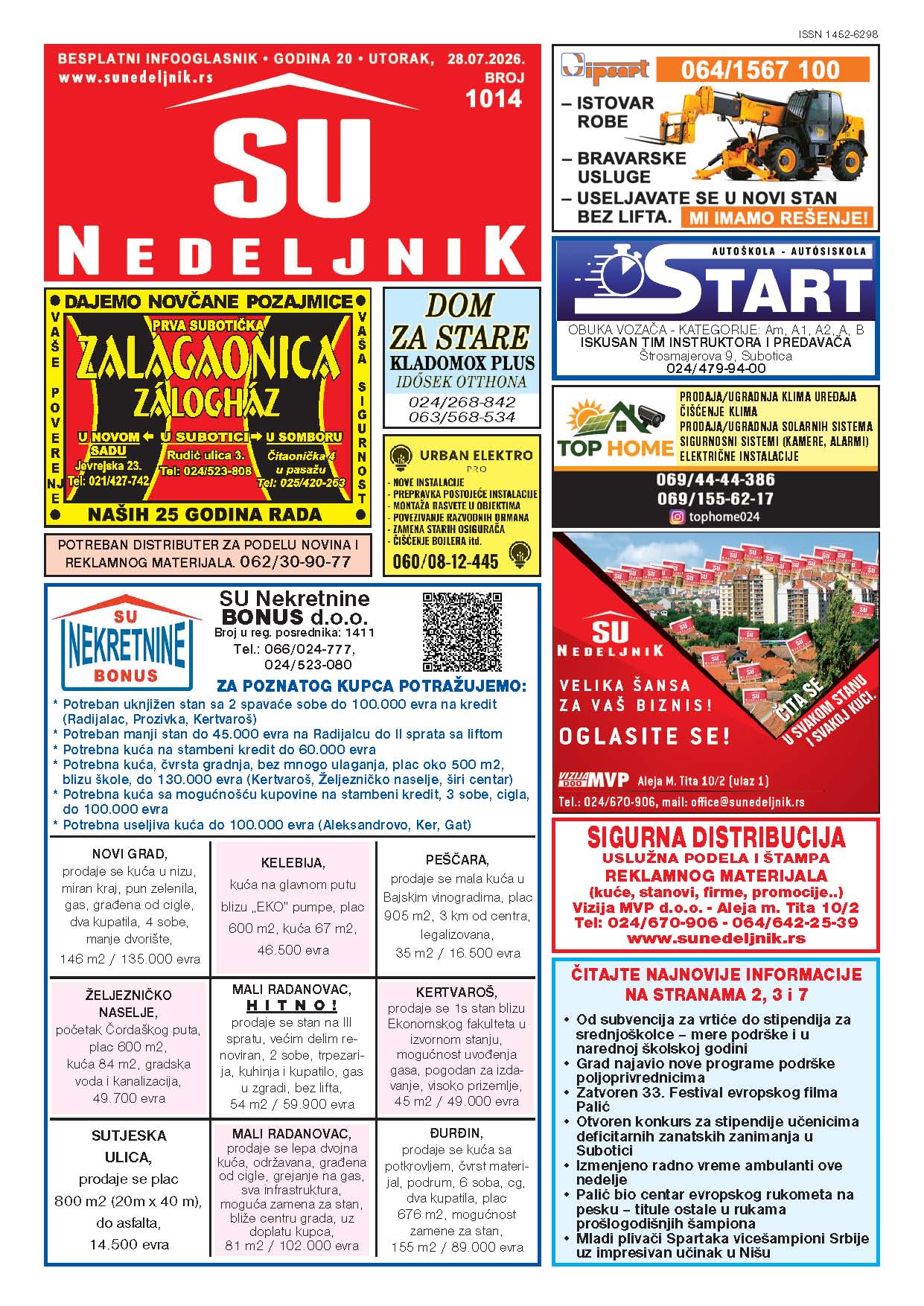 Su Nedeljnik 1014. broj