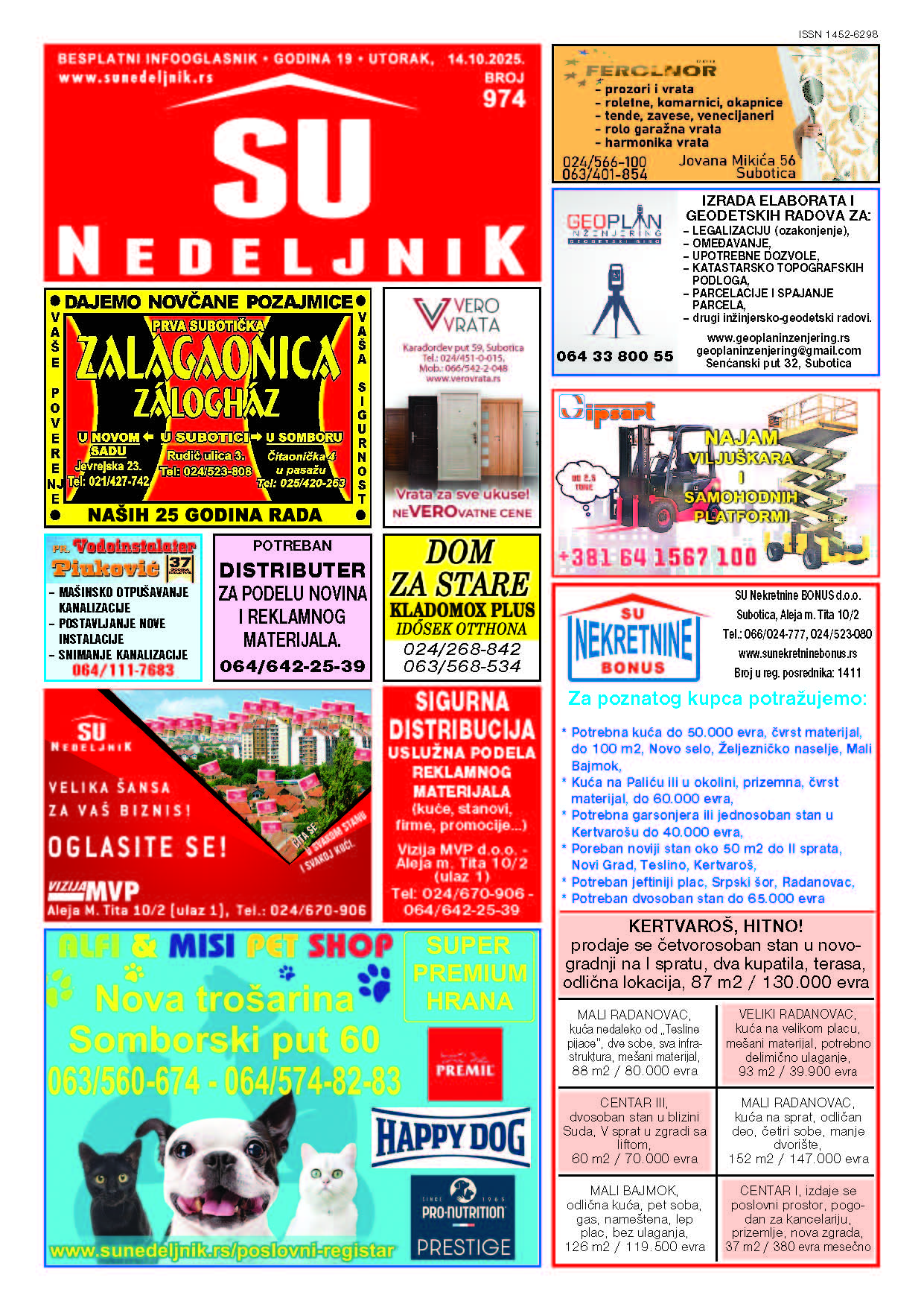Su Nedeljnik 974. broj Su Nedeljnik 974. broj