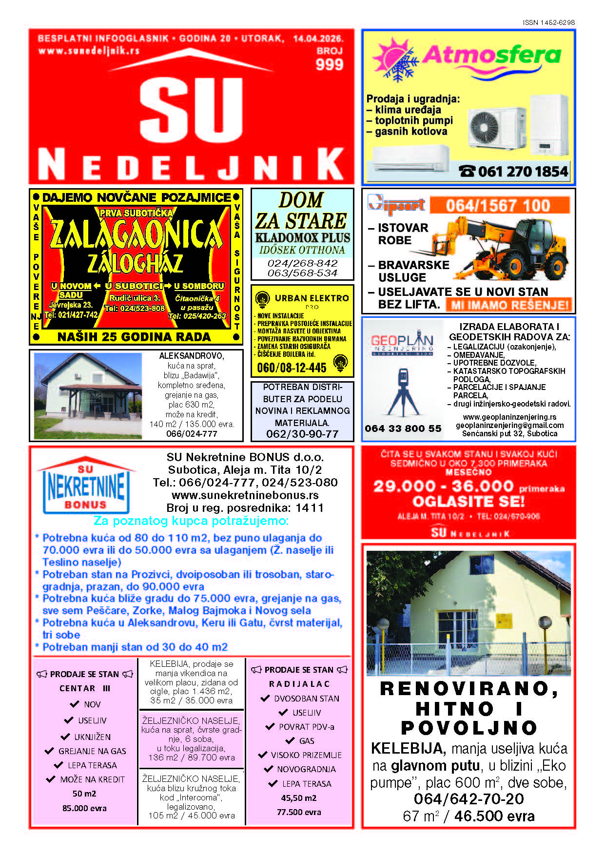 Su Nedeljnik 999. broj