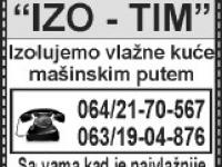 Izo-Tim - izolacija vlažnih kuća mašinskim putem