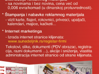 PODELA REKLAMNOG MATERIJALA NA TERITORIJI SUBOTICE,SOMBORA NOVOG SADA ,BEOGRADA