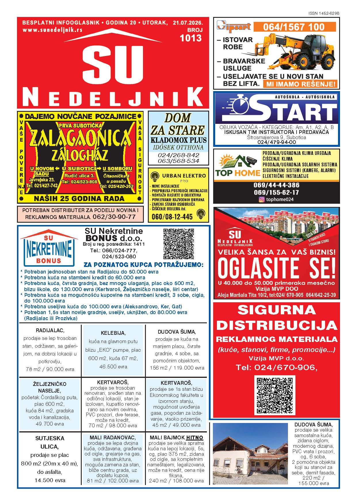 Su Nedeljnik 1013. broj