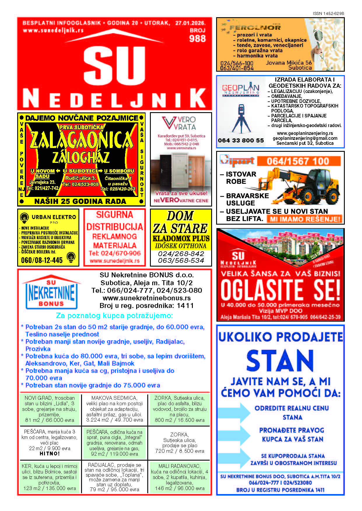 Su Nedeljnik 988. broj
