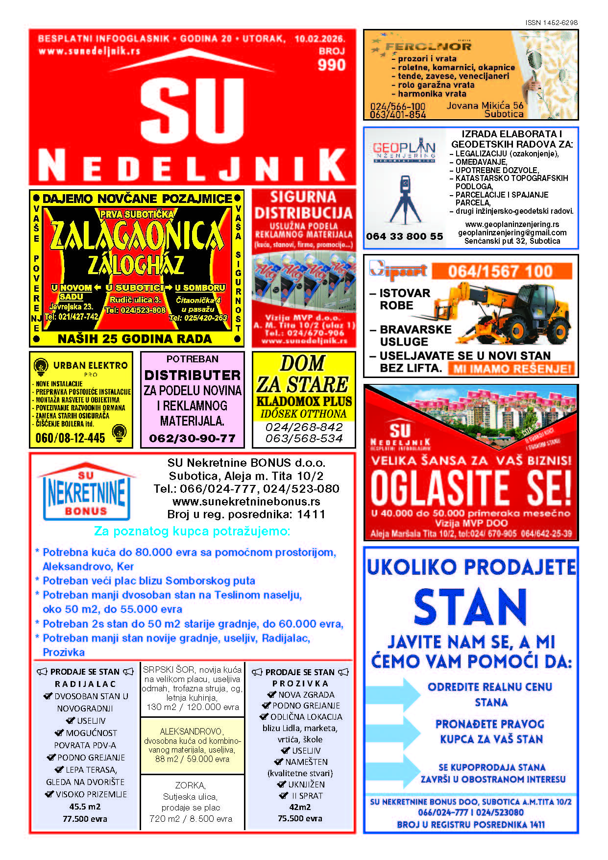 Su Nedeljnik 990. broj Su Nedeljnik 990. broj