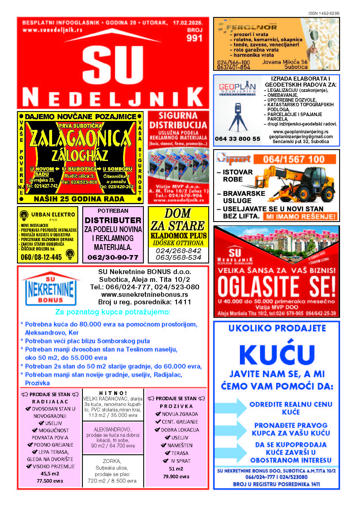 Su Nedeljnik 991. broj Su Nedeljnik 991. broj