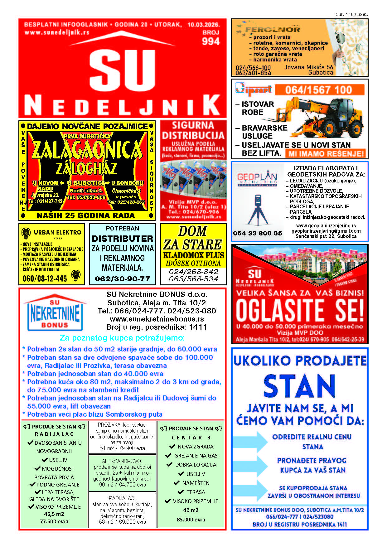 Su Nedeljnik 994. broj
